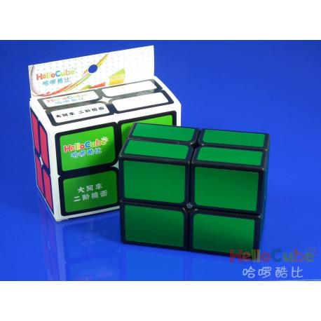 HelloCube Flat 2x2 Green Stickers