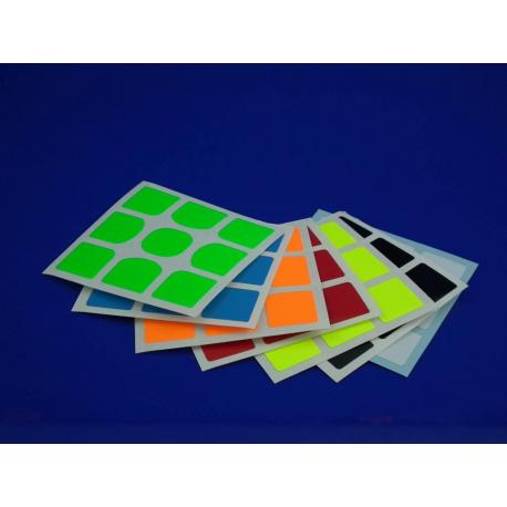 Naklejki 3x3x3 Halczuk Stickers YuXin Fluo