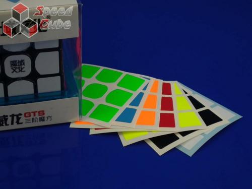 Naklejki 3x3x3 Halczuk Stickers WeiLong GTS Fluo