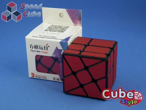 Cube Style Windmill Black Red Stickers