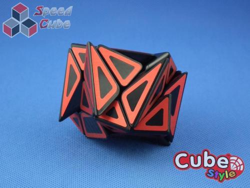 Cube Style Axis Hollow Red Stickers