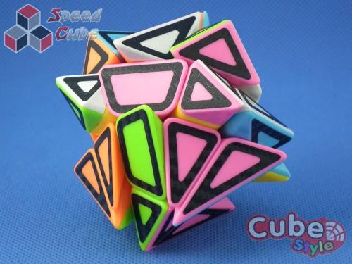 Cube Style Axis Stickerless Hollow Carbon Stickers
