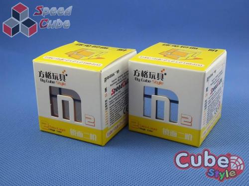 Cube Style Mirr-Two mirror 2x2x2 Gold