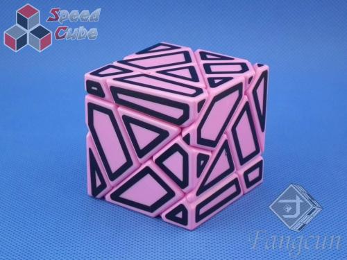FangCun Ghost Cube Pink Body Black Hollow Stick.