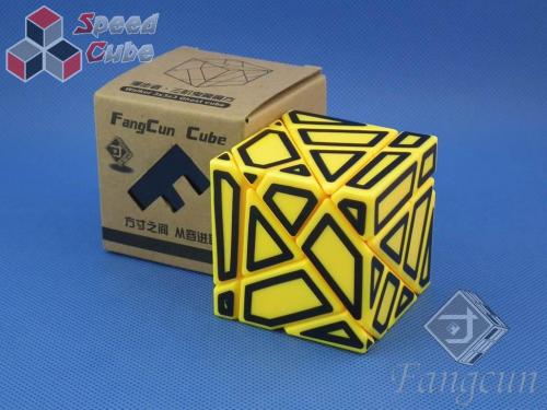 FangCun Ghost Cube Yellow Body Black Hollow Stick.