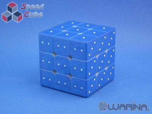 Warina 3x3x3 Blind Fingerprint UV Blue