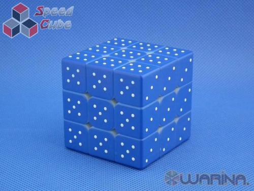 Warina 3x3x3 Blind Fingerprint UV Blue