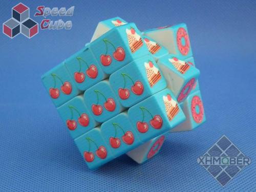 XhmQbeR 3x3x3 Candy Cube Blind UV Blue
