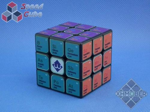 XhmQbeR 3x3x3 Chemistry Cube UV Printing Black