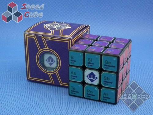 XhmQbeR 3x3x3 Chemistry Cube UV Printing Black