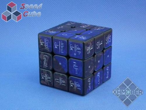 XhmQbeR 3x3x3 Mathematics Cube UV Printing Black