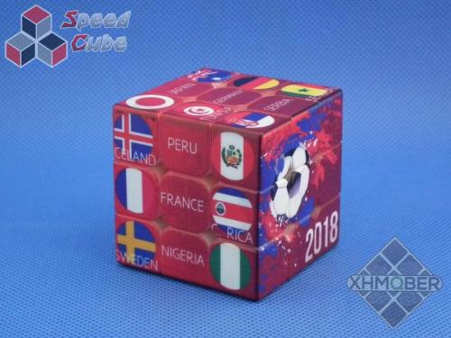 XhmQbeR 3x3x3 Football Cube UV Printing