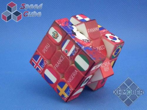 XhmQbeR 3x3x3 Football Embossing Cube UV Printing