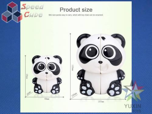ZhiSheng YuXin 2x2x2 Mini Panda Brelok