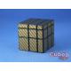 Cube Style Mirror 3x3x3 Black Body - Gold stickers