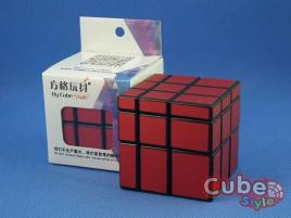 Cube Style Mirror 3x3x3 Black Body - Red Stickers