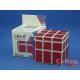 Cube Style Mirror 3x3x3 White Body - Red Stickers