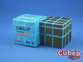 Cube Style Mirror 3x3x3 Blue Body - Golden CarBon