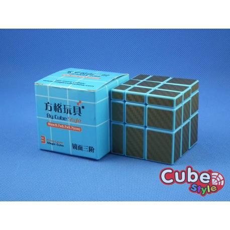 Cube Style Mirror 3x3x3 Blue Body - Golden CarBon