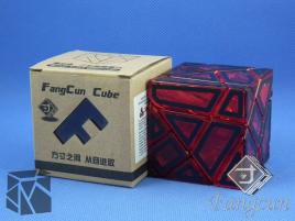 FangCun Ghost Cube Red Transp. Body Black Hollow Stick.