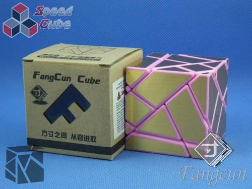 FangCun Ghost Cube Pink Body Gold Stickers