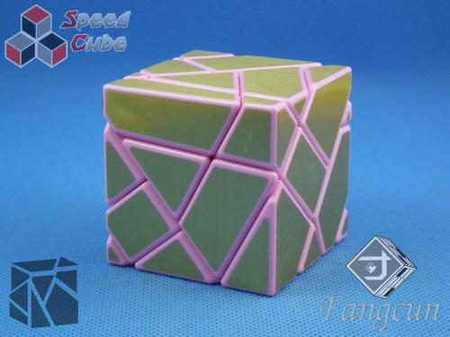 FangCun Ghost Cube Pink Body Gold Stickers
