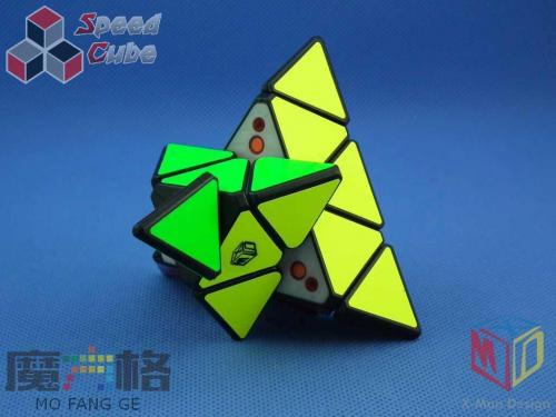 MoFangGe X-man Pyraminx Magnet Bell V2 Black