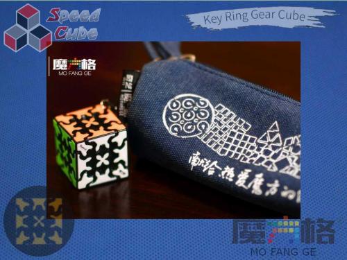 QiYi Key Ring Gear Cube 3x3x3 Stickerless