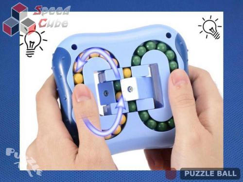 Puzzle Ball Rotating Bean Cube Double Blue