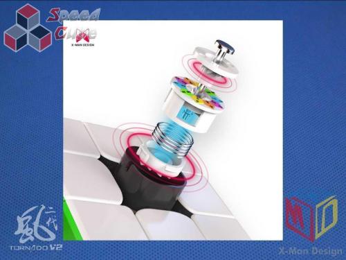 X-Man Tornado V2 3x3x3 Magnetic Stickerless
