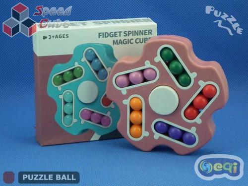 Magic Spinner Cube Bean Double Pink