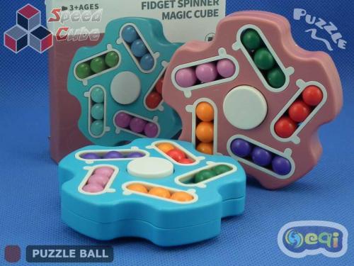 Magic Spinner Cube Bean Double Blue