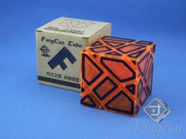 FangCun Ghost Cube Orange Body Black Hollow Stick.