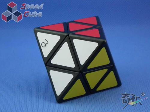 QJ Diamond Skewb Magic Cube Black