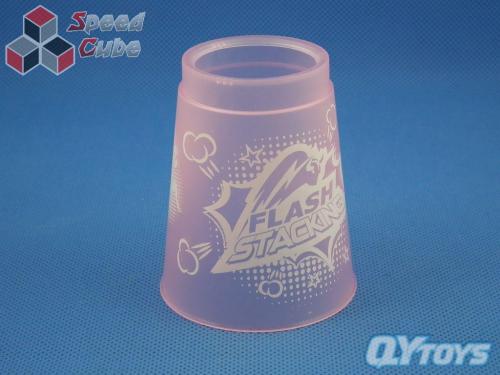 Kubki QiYi Flash Stacking Mini Transparent Pink