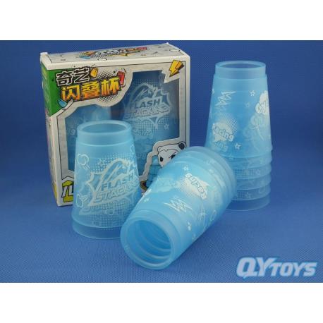 Kubki QiYi Flash Stacking Mini Transparent Blue