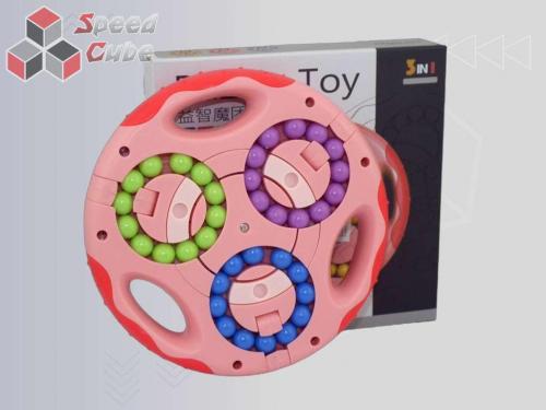 Puzzle ToY Double Side Round Pink