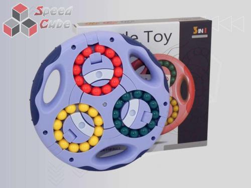 Puzzle ToY Double Side Round Blue