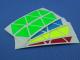 Naklejki Halczuk Stickers Pyraminx Fluo