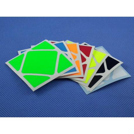 Naklejki Skewb Halczuk Stickers MoYu Fluo