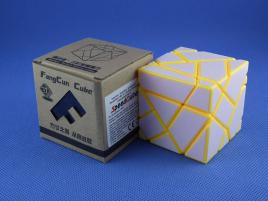 FangCun Ghost Cube Yellow Body White Stickers