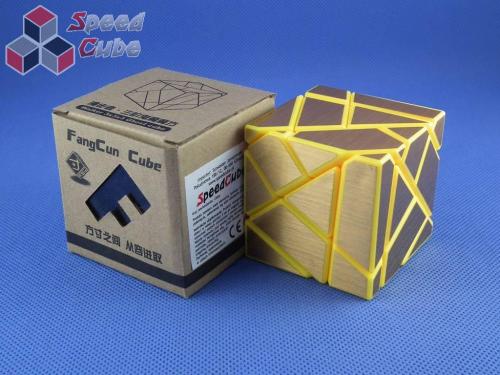 FangCun Ghost Cube Yellow Body Gold Stickers