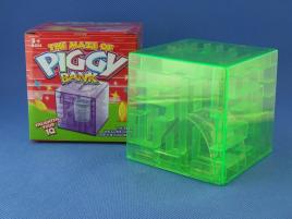 Maze Piggy Bank Box Zielona