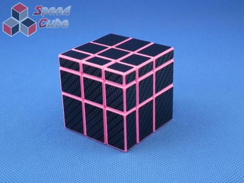 Cube Style Mirror 3x3x3 PiNK Body - CarBon stickers
