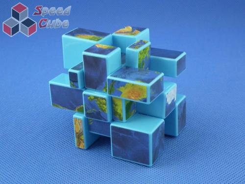 Cube Style Mirror 3x3x3 Blue - GloBus