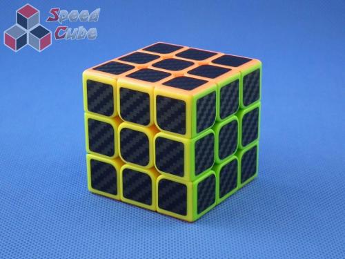 Cube Style 3x3x3 Red - CarBon stickers 57 mm